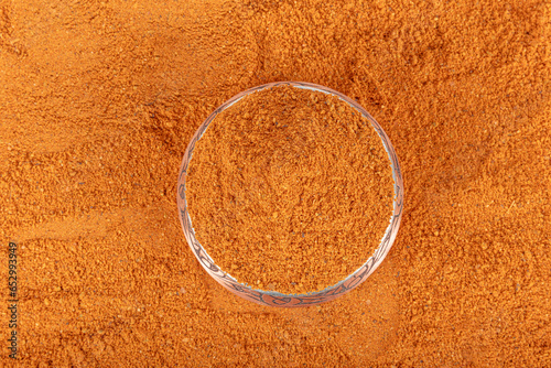 Powdered cajun spice. Dried ground cajun powder spices. Cajun Seasoning in a Bowl. photo