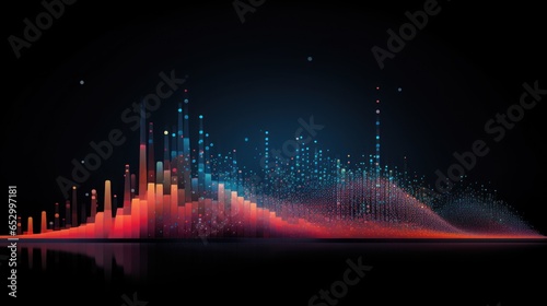 Data Visualization Symphony, Abstract Representation of Information Harmony