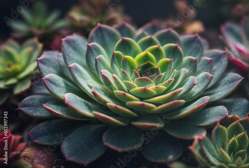 close up of succulent plant background