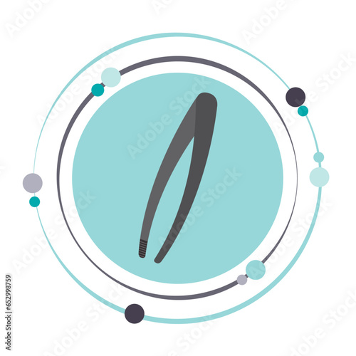 Tweezers vector illustration graphic icon symbol