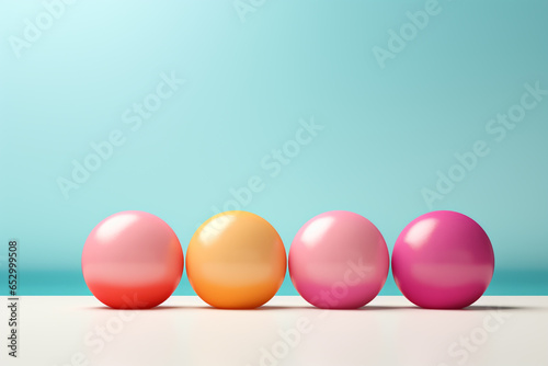 Colorful easter egg collection on a blank background