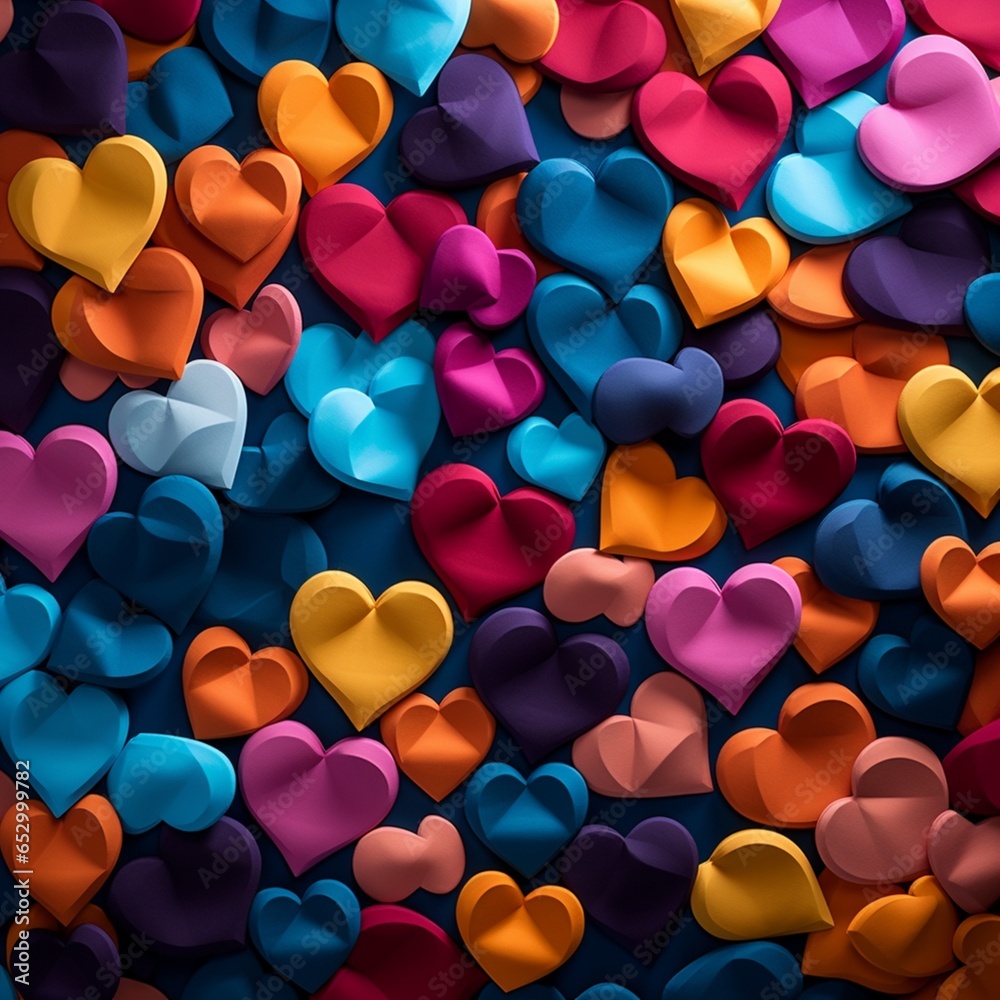 Collage of Hearts (ai generated) Collage of Hearts (ai generated)
