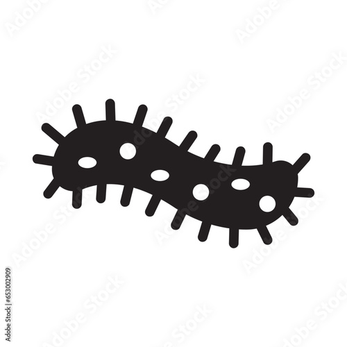 Parasite microbes icon logo vector design template