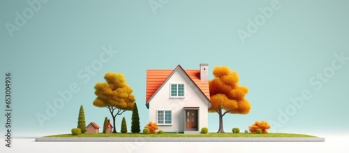 House illustration in rendering
