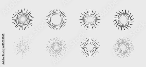 Set of Starburst Vector Graphics