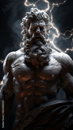 Zeus - The greek god of thunder.generative ai 