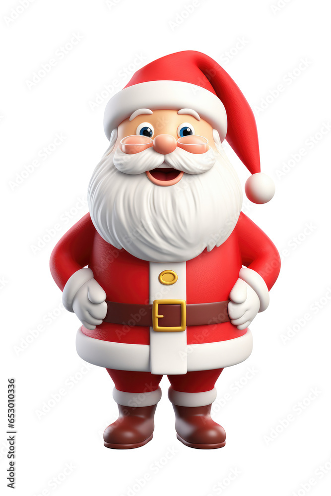 Santa claus character isolated on transparent background. Generative ai Santa claus character isolated on transparent background. Generative ai