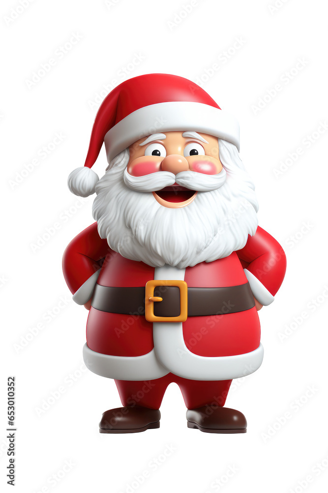 Santa claus character isolated on transparent background. Generative ai Santa claus character isolated on transparent background. Generative ai