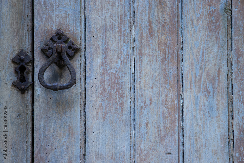 Fototapeta premium old wooden church door