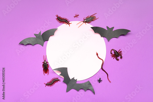 Halloween spooky insects an...
