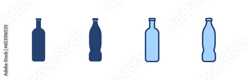 Bottle icon vector. bottle sign and symbol