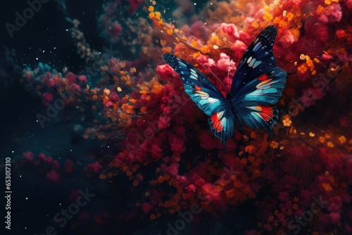 surrealistic butterflies background © natalikp