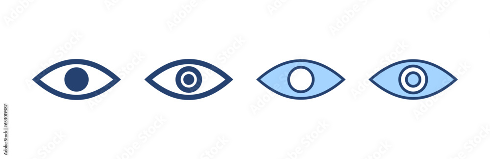 Eye icon vector. Eye sign and symbol. Look and Vision icon. Eye icon vector. Eye sign and symbol. Look and Vision icon.