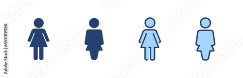 Female icon vector. woman sign and symbol