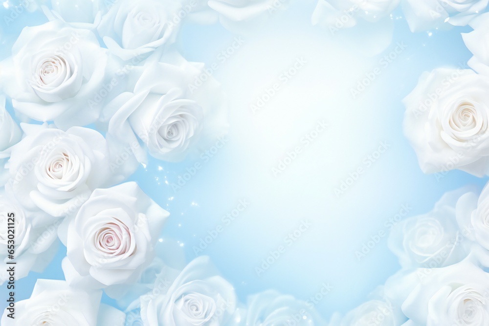 Rose background with copy space