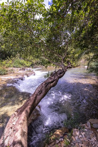 Cachoeira na cidade de Bodoquena, Estado do Mato Grosso do Sul, Brasil photo