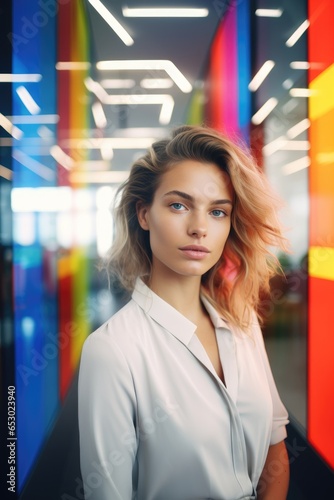 Young woman startupper in f...