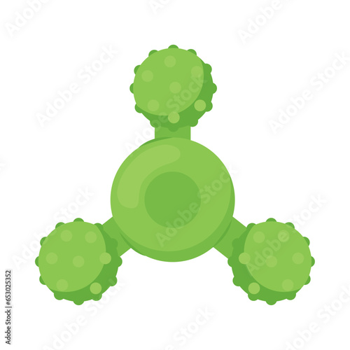 pet rubber toy green