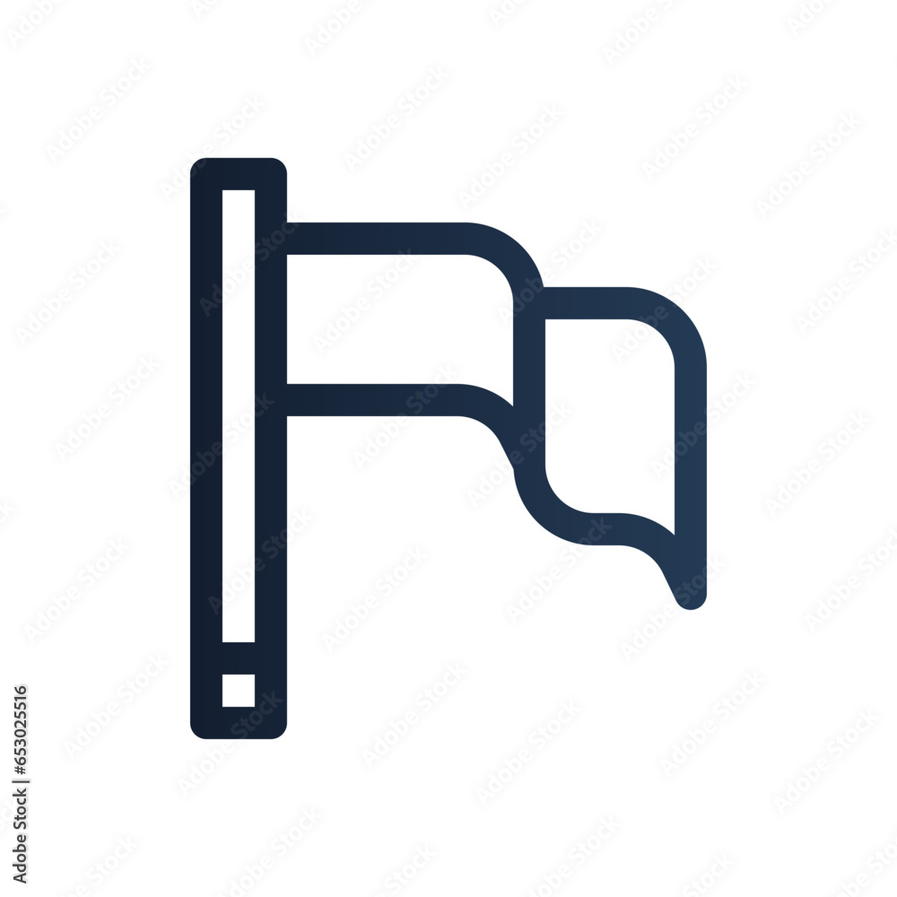flag gradient icon flag gradient icon