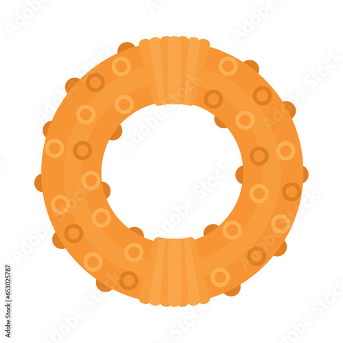pet rubber toy donut