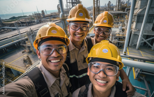 A group of petroleum engine...