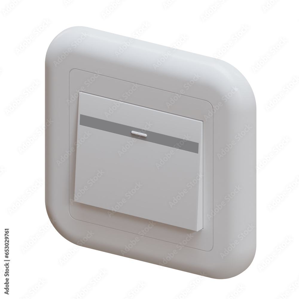 Single Switch 3D Illustration