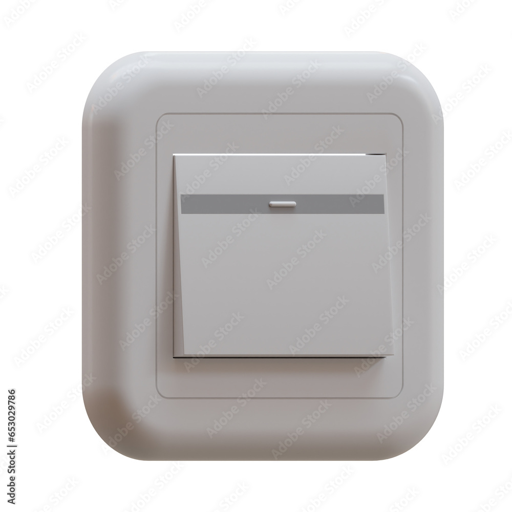 Single Switch 3D Illustration Single Switch 3D Illustration