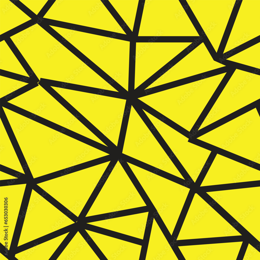 triangles lines yellow seamless pattern simple vector