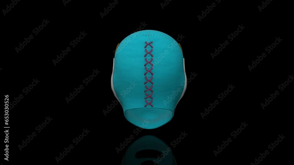 Mexican Wrestling Mask turns on itself - loop animation