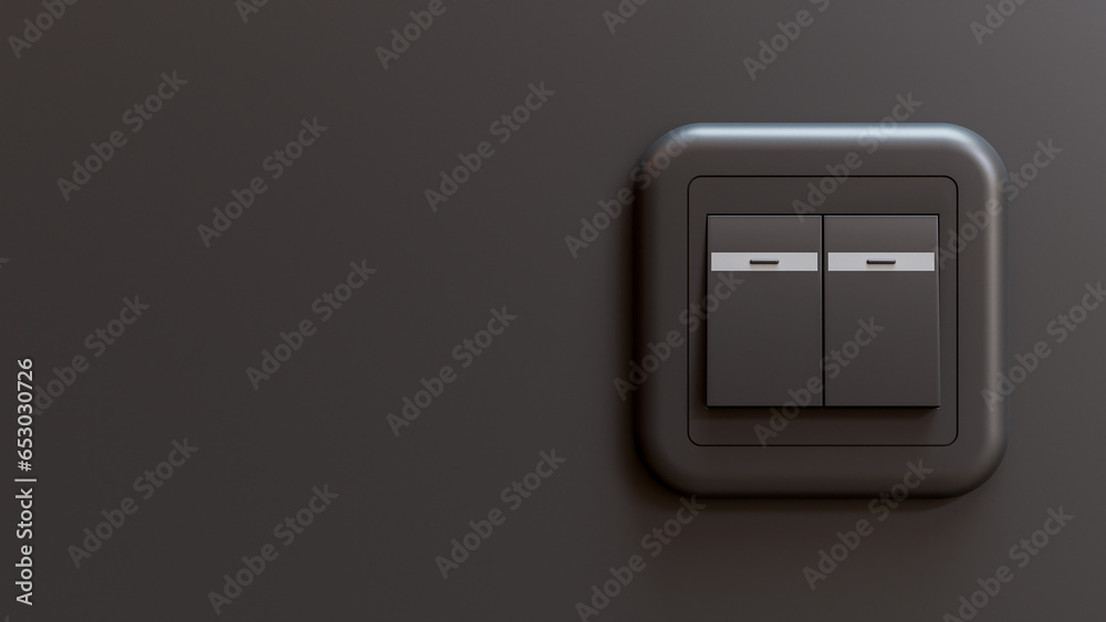 Double Switch 3D Illustration Background Double Switch 3D Illustration Background