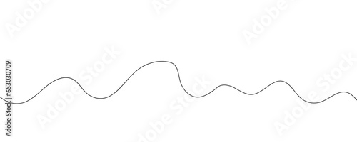 Wave sea ocean art water outline icon logo sketch continuous line. Ocean storm wave graphic surf sea abstract one modern doodle symbol decorative drawing splash nature design. Vector Illustration