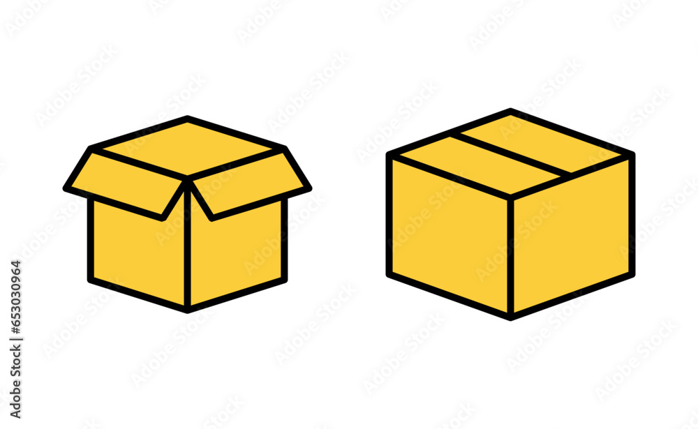 Box icon set for web and mobile app. box sign and symbol, parcel, package Box icon set for web and mobile app. box sign and symbol, parcel, package