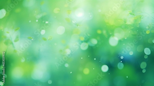 abstract blurred and defocused green spring color background 