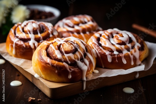 Indulge in the Irresistible Delicacy of Finnish Cinnamon Rolls: A Close-Up Temptation!