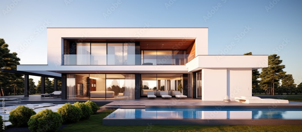 Modern house villas exterior Modern house villas exterior
