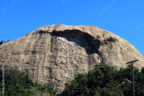 Eagle Rock, Los Angeles – Eagle Rock a large boulder whose shadow resembles an eagle photo