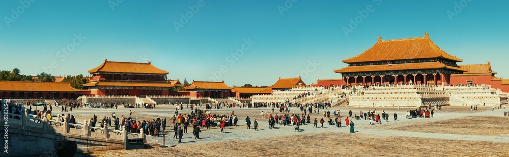 Forbidden City in Beijing panorama Forbidden City in Beijing panorama