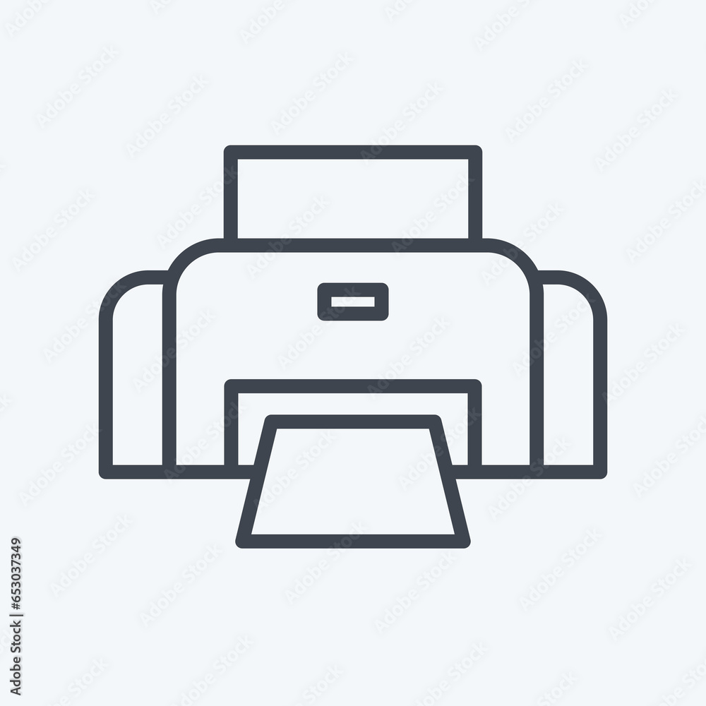 Icon Photo Printer. related to Photography symbol. line style. simple design editable. simple illustration Icon Photo Printer. related to Photography symbol. line style. simple design editable. simple illustration