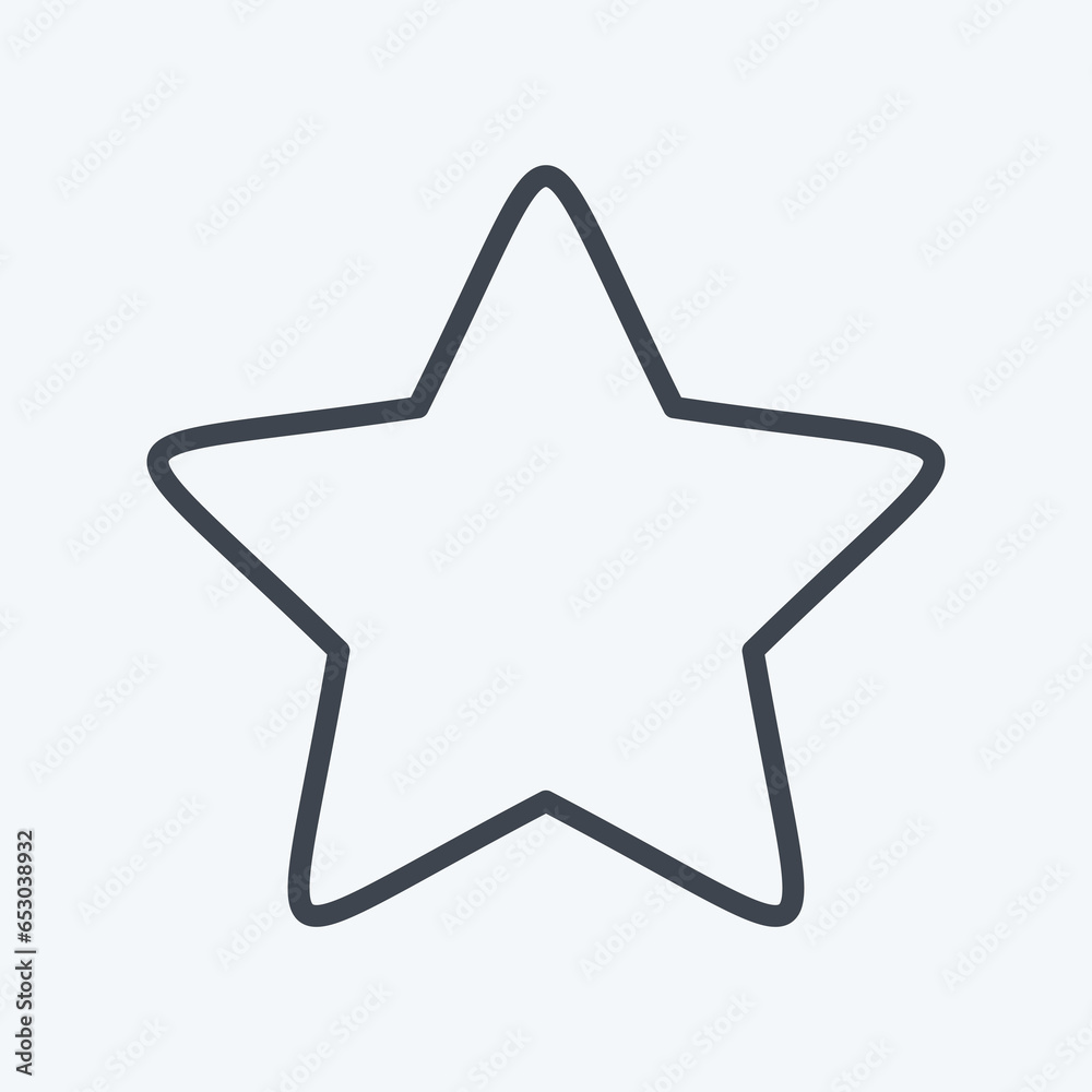 Icon Star 2. related to Stars symbol. line style. simple design editable. simple illustration. simple vector icons