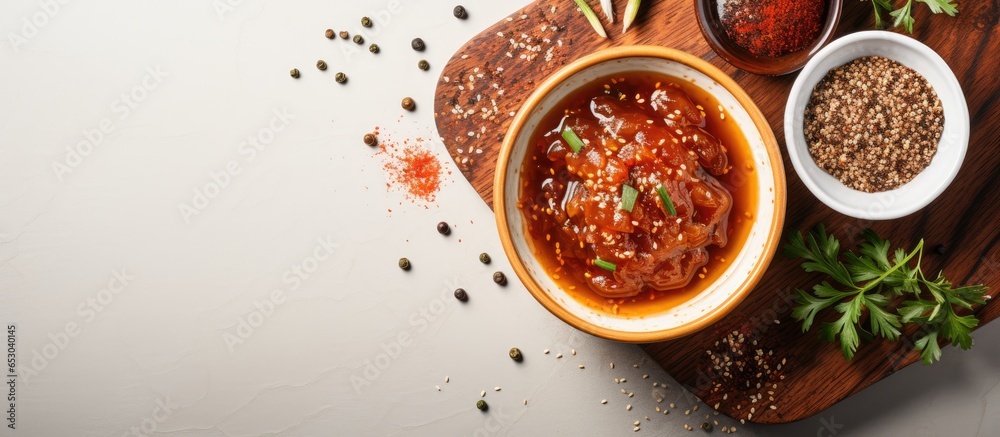Sesame infused sukiyaki sauce Sesame infused sukiyaki sauce