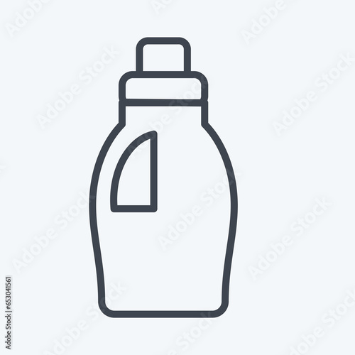 Icon Cleaning Product. related to Laundry symbol. line style. simple design editable. simple illustration, good for prints