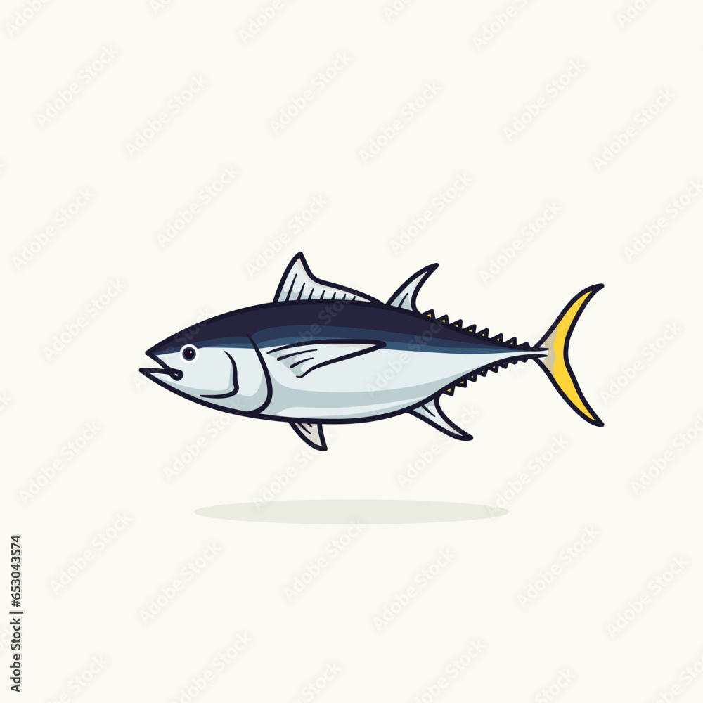 Tuna Fish Vector Illustration sticker