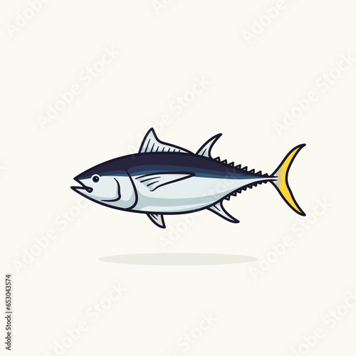 Tuna Fish Vector Illustration sticker