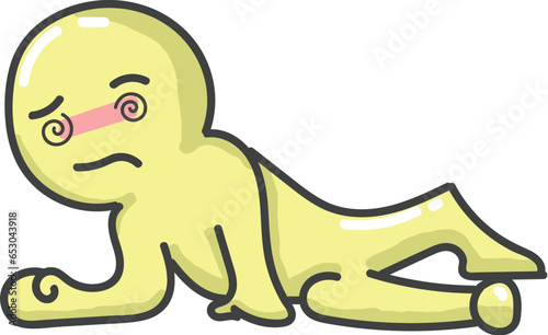 chillman drunk lie on the ground