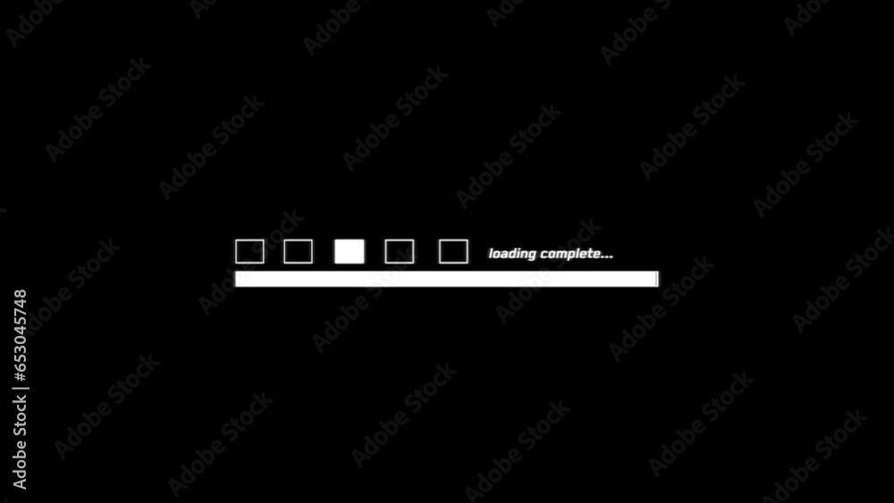black and white loading bar fuii hud
