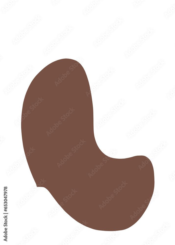 Brown blob abstract Brown blob abstract