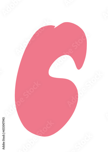 Blob abstract pink elemen 