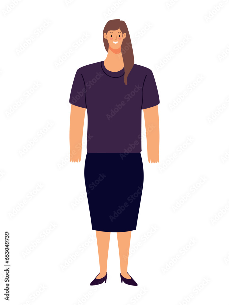 Fototapeta premium woman with long hair