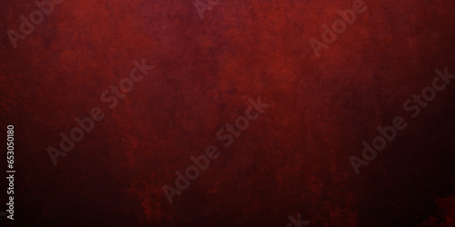 Red wall grunge texture hand painted watercolor horror backdrop texture background. red and black vintage aged dirty rough background abstract texture with color splash design.	
