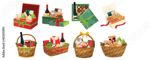 Gift Box and Basket Seasonal Parcel | Eid Al-Fitr and Christmas Hampers